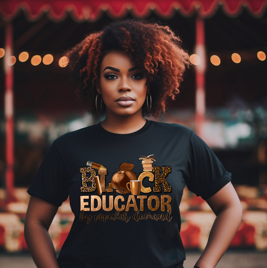 Black Educator Full Color DTF (Direct to Film) Tranfer